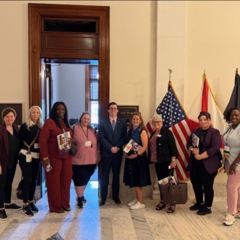 Members of CSC's Resident Advisory Committee met with legislators and presented at a national child care conference in the Washington, D.C. area in 2025.